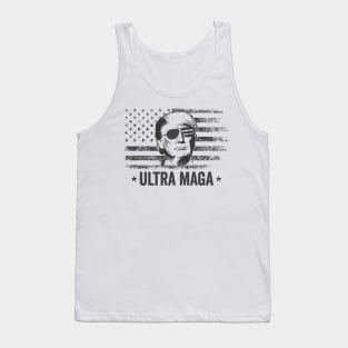 American Flag Donald Trump Ultra Maga Tank Top